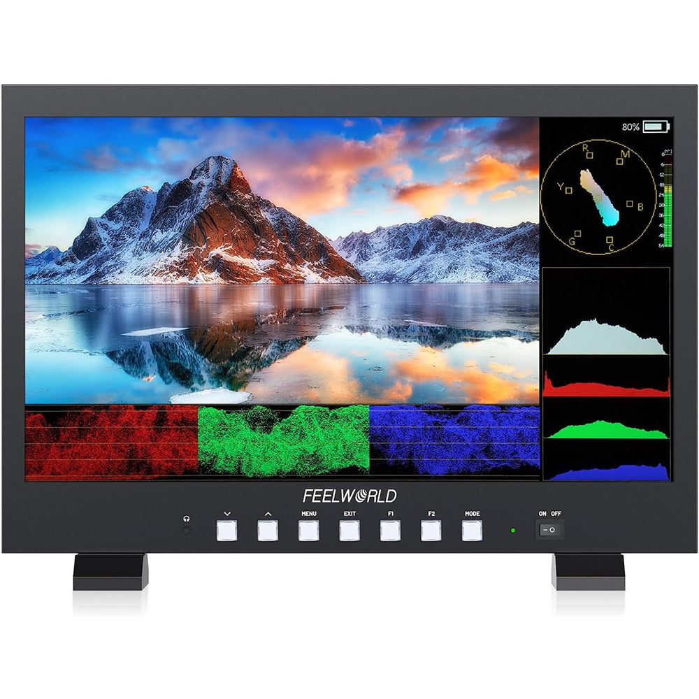 FEELWORLD FVM215 (21.5") High-Bright 1000nit Broadcast Monitor for 4K 60Hz Support, 3G-SDI & HDMI In & Out, V-Mount Battery Plate, 3D LUT, Waveform for Professional Videography Cinematic Production