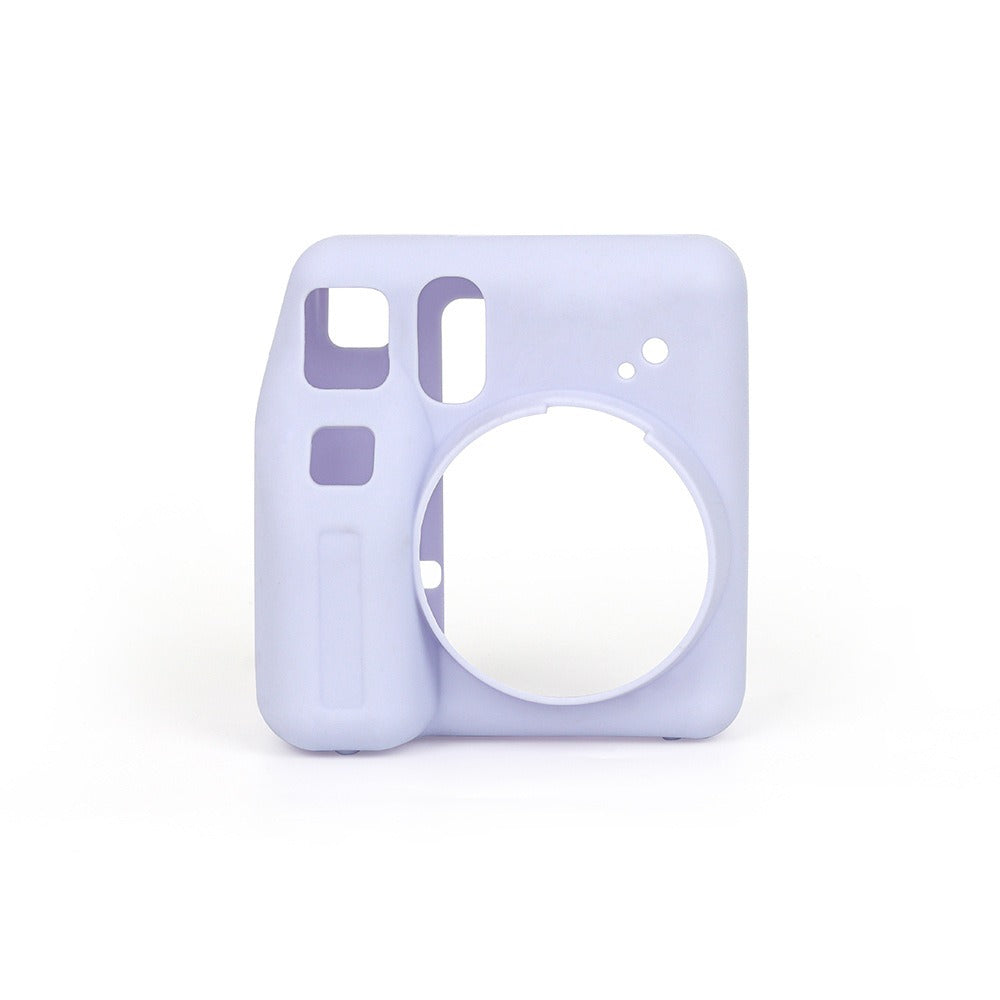 Pikxi Soft Silicone Protective Case for FUJIFILM Instax Mini SE Instant Film Camera Waterproof Wear & Drop Resistant with Precise Cutout Holes | Purple
