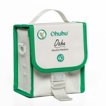 OHUHU Oahu 40pcs Basic Colors (Fine & Chisel) Dual Tip Alcohol Based Art Markers Y30-80403-63 for Sketching, Illustration, Drawing & Writing | Stationery, Arts & Craft - Colored Pens & Markers