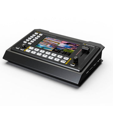 AVMATRIX Shark S6 6-Channel HDMI / SDI Video Switcher with 5" LCD Display Monitor, Multi-Platform Live Stream via Ethernet & USB Type C Port, PTZ Camera Control, Integrated Audio Mixer, USB Disk & SD Card Video Recording Storage