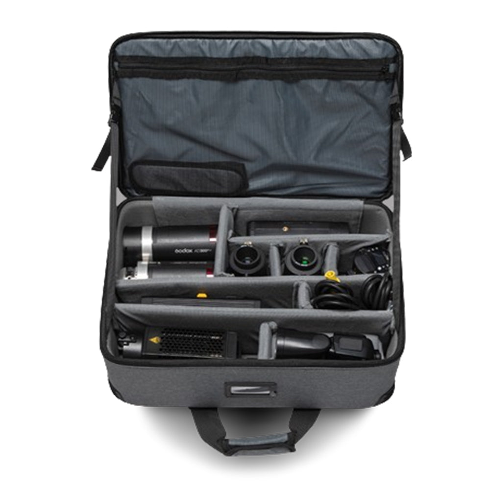 Godox CB-33 Carrying Bag for ML60 ML30 ML60Bi ML30Bi LED Light Kit with Dedicated Padded Interior Storage Dividers & Dual Handle Straps - Studio Photography Equipment