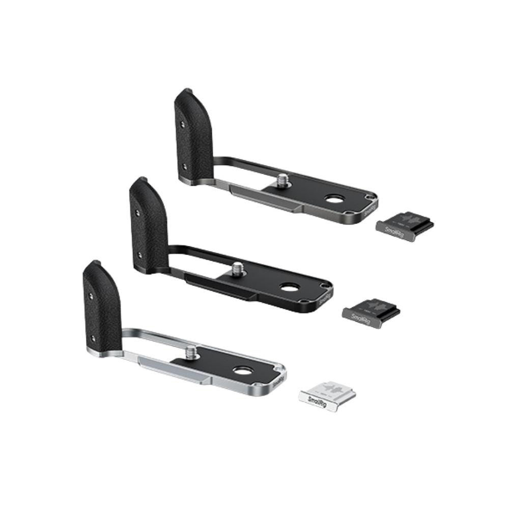 SmallRig L-Shaped Mount Plate for FUJIFILM X half with Silicon Handle Grip, Hot Shoe Cover and 1/4" Screw Mount, Flat Head Wrench for Camera Accessories | 5332 | 5216 | 5217