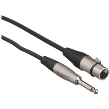 Hosa Technology HXP-003 Unbalanced 1/4 TS Male to 3-Pin XLR Female Audio Cable (3')