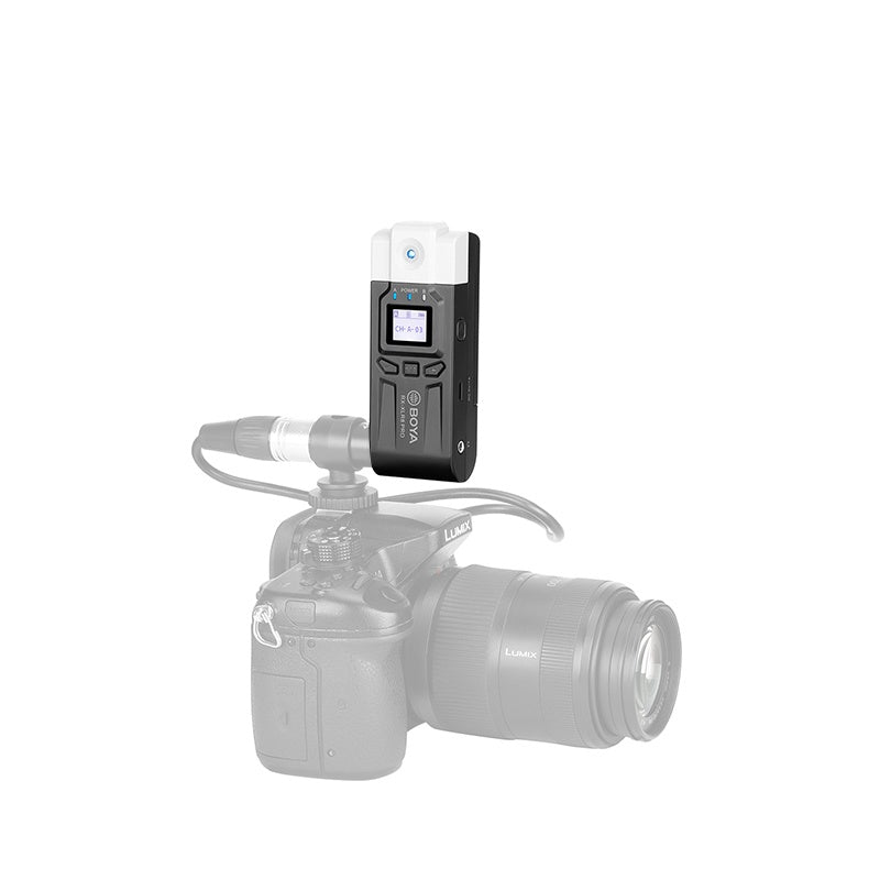 Boya RX XLR8 Pro UHF 3-Pin XLR Wireless Female Handheld Unidirectiol Dymic Microphone Plug-On Receiver for BY-WM8 PRO Series