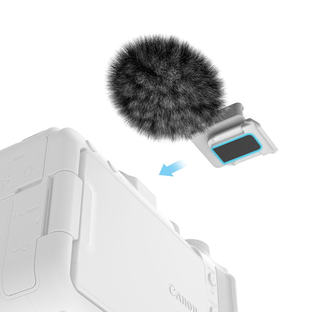 SmallRig Furry Windscreen Kit for Canon EOS R50 V with 2Pcs Wind Muff and Cold Shoe Adapter Camera Accessories | 5434