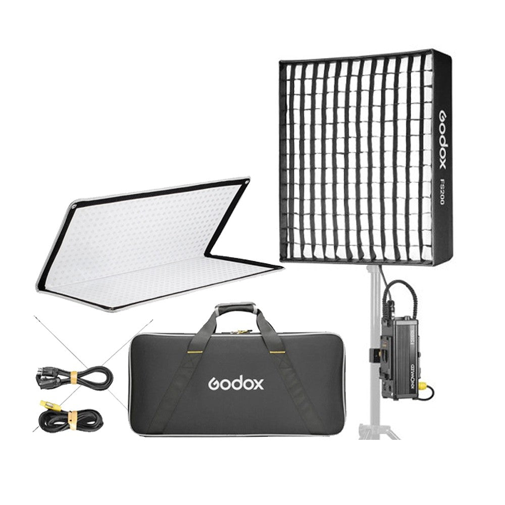 Godox KNOWLED F600Bi 48 x 48" 600W / F400Bi 25 x 48" 400W / F200Bi 25 x 25" 200W Bi-Color Foldable LED Light Mat Panel, 2.4Ghz Wireless & Bluetooth, 2700K - 8500K CCT, IP65 Dust & Water Resistant, 11 Light Effect Presets for Photo Video