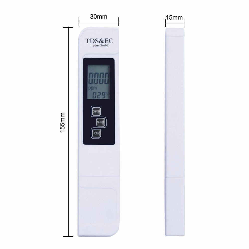 Eagletech TDS EC TEMP METER 3 in 1 Tester / Conductivity Meter / Thermometer /EC Meter Tool Pen Type 0-5000ppm