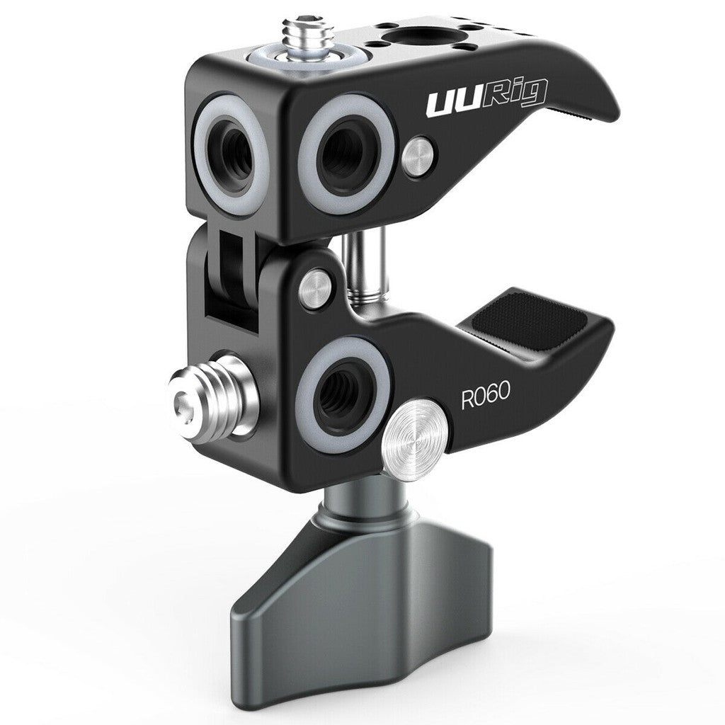 UURIG by Ulanzi R060 Aluminum Super Clamp Crab Rod Clip
