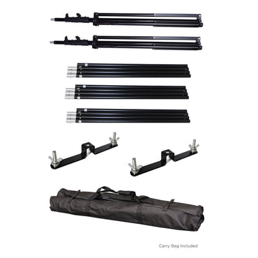 Pxel LS-BD2X2 3B Backdrop Muslin Stand 2M x 2M with Triple Crossbar 6x6 Feet