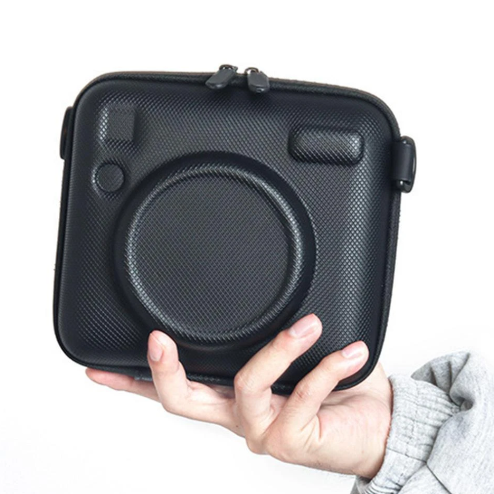 Pikxi EVA Hard Case Protective Sling Bag for Instax Wide EVO / SQ Square Series Hybrid Instant Digital Film Cameras | Black