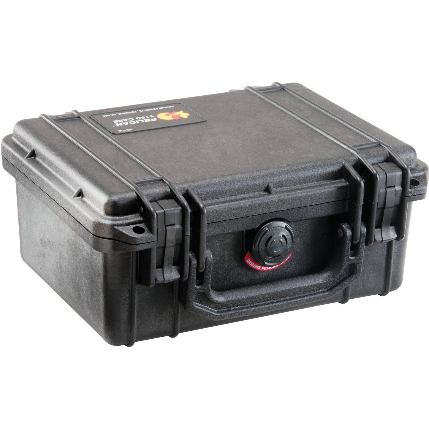 Pelican 1150 Protector Case Watertight Crushproof Dustproof Hard Casing with Foam, Automatic Purge Valve, IP67 (Black, Orange)