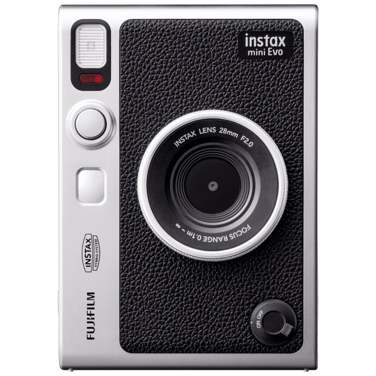 FUJIFILM Instax Mini Evo Hybrid Instant Film Camera with Built-In Mini Instant Film Direct Printer, Save Printed Images, 10 Lens Effects & 10 Film Effects, Bluetooth 4.2 (BLACK, BROWN)