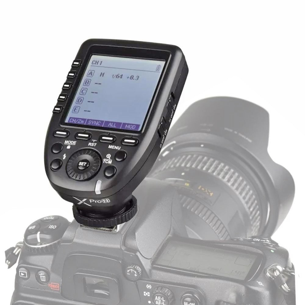 Godox XPRO-N XPROII-N i-TTL 2.4Ghz Wireless Flash Trigger Transmitter with Autoflash and Max 328ft Range, Sekonic L-858 & TCM Function, Mobile App Control and Multi ID Access Settings for DSLR and Mirrorless Camera