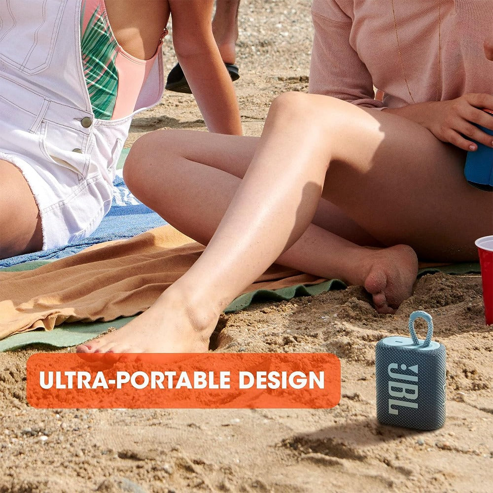 JBL GO 4 Waterproof and Dustproof Ultra-Portable Bluetooth Speaker with 4.2W RMS, 7hrs of Play Time, JBL Portable App, USB Type C Charging