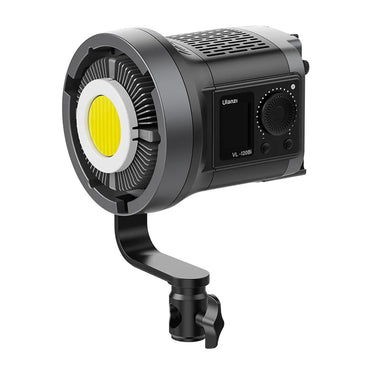 Ulanzi VL120C 120W RGB V-Mount Video LED Light Bowens Mount with 2700K-6500K CCT Color Temperature, HSI and 20 Effect Presets, LCD Display Stepless Knob and L-Stand, Max 30m Wireless Control Distance via Connect App for Photography - L074C1