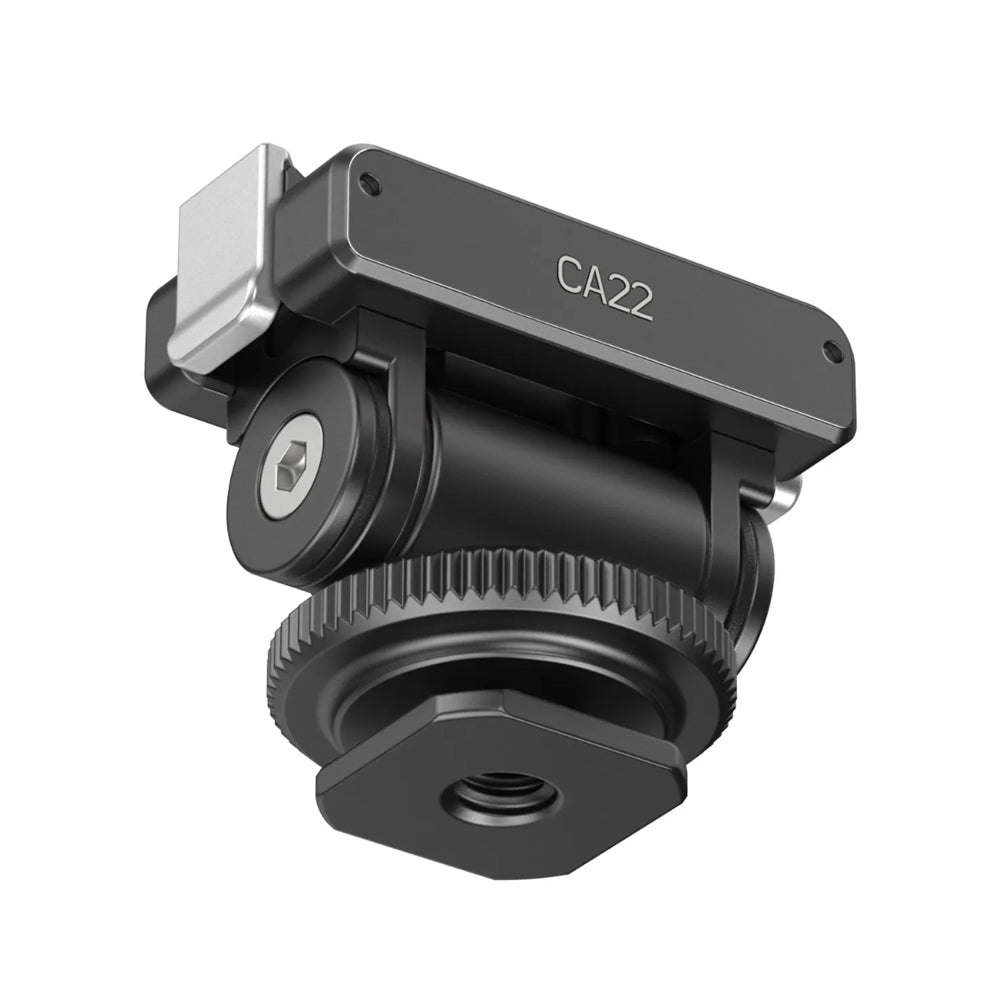 Ulanzi CA22 DJI Osmo Action 4 / 3 & Pocket 3 Cold Shoe Mount Adapter with Magnetic Mounting, 160° Tilt and 700g Load Capacity for Action Camera - C071GBB1