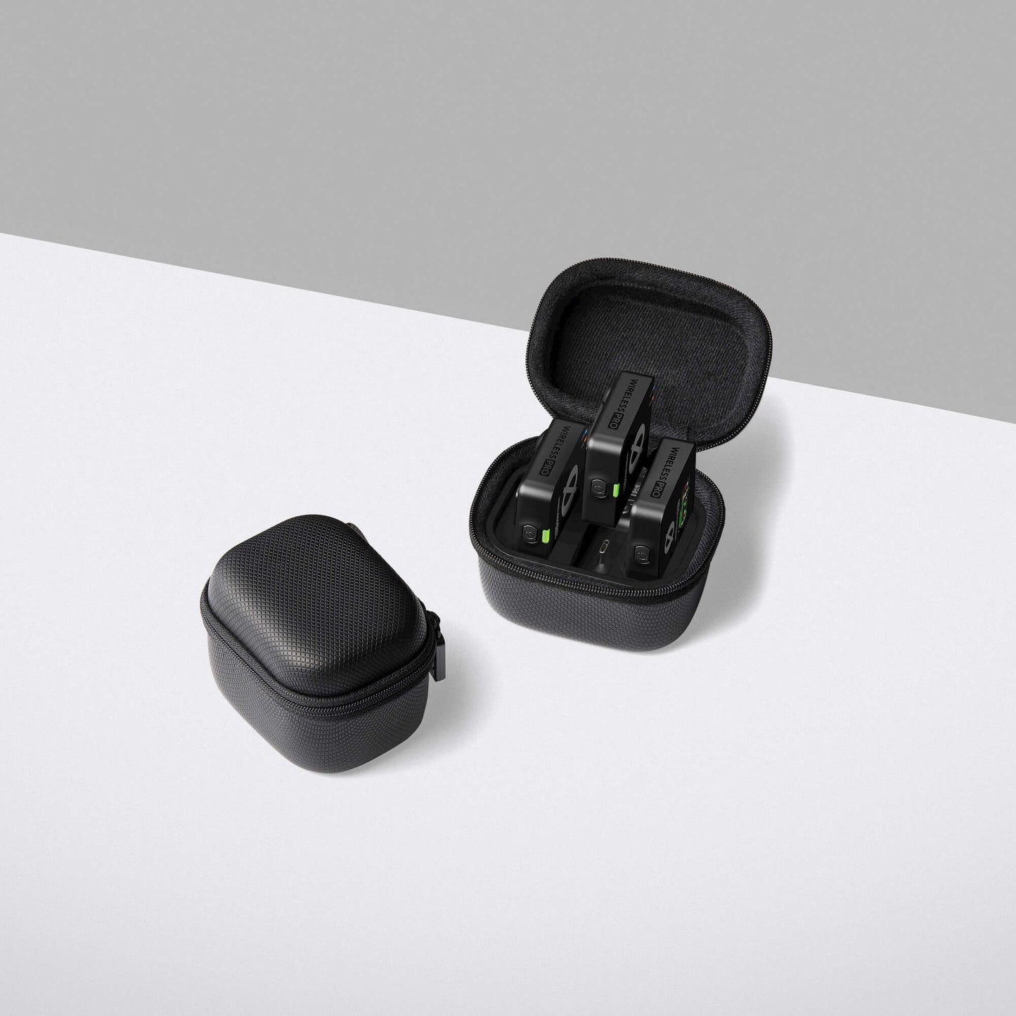 RODE WIRELESS PRO 2 Person 32GB Dual TX + RX Omnidirectiol Condenser Lavalier Microphone w/ 2 Channel 2.4Ghz Max 260m Range & 40Hrs Recording, 4200mAh Charging Case, Built-In Omni Mics & Included Lav Mics for Interviews, Vlog and Podcast