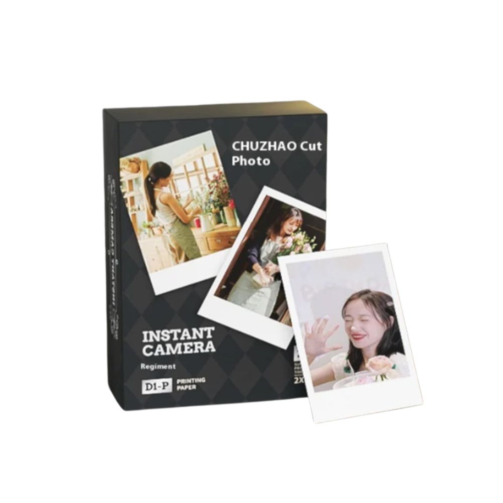 Chuzhao 20 Sheets 4PASS Print Thermal 2R Paper Plate for D1-P Instant Camera with 2.5" x 3.5" Size for Film Photography