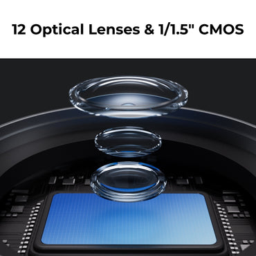 OBSBOT Tail 2 AI-Powered 4K PTZR Streaming Camera with Intelligent Auto Tracking, Up to 12x Zoom, Multi-Cam Support, NDI | HX3 Connectivity, 3-Axis Gimbal, Horizontal & Vertical Rotation for Smartphones, Tablets, Computers and Laptops