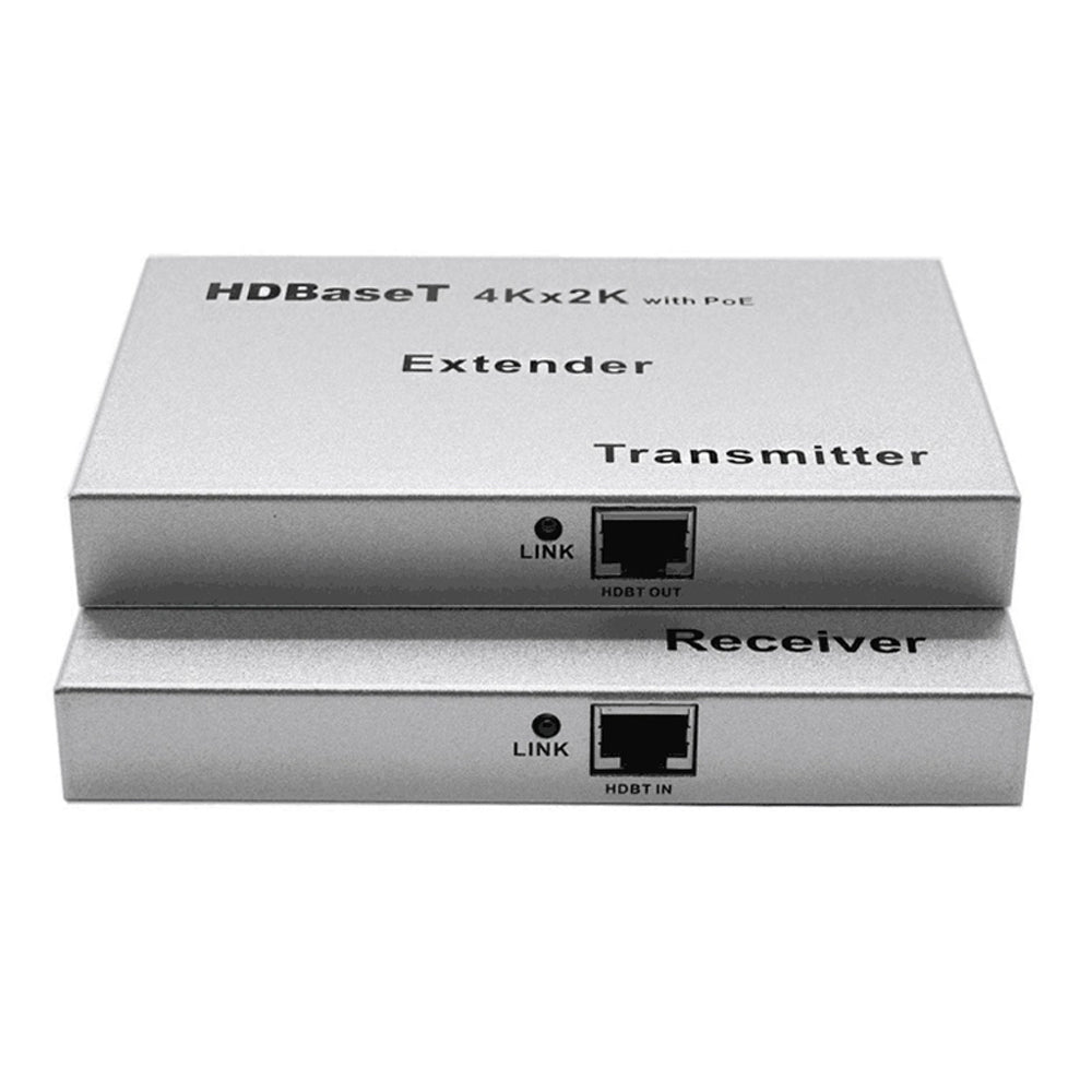 ArgoX 4K HDMI 1.4 HDBaseT Extender Transmitter and Receiver Set with 100m Range, 3D Video Support, RJ45 Ethernet PoE, IR Remote Control, and RS232 Serial Port | HDES07