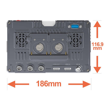 FEELWORLD S7 (7") 1600nit IPS On-Camera Field Monitor with Touch Screen Control, HDMI / 12G-SDI with Cross Conversion, 4K 60Hz Support, HDR, 3D LUT, Waveform, NP-F Battery Plates, and Mini Hot Shoe Adapter for Camcorders, DSLRs, Mirrorless