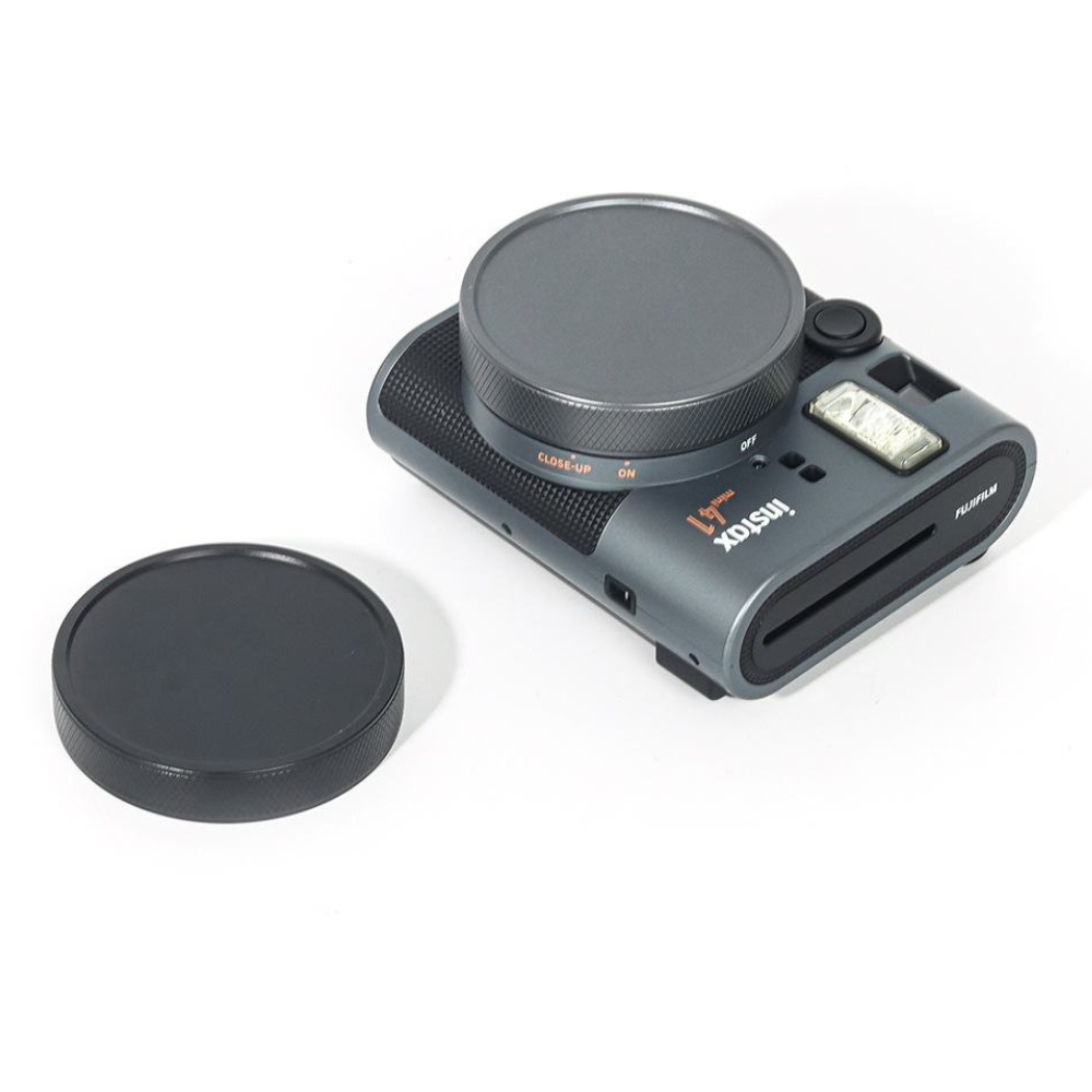 Pikxi Aluminum Protective Lens Cap Cover for FUJIFILM Instax Mini 41 Instant Film Camera - Black, Gray