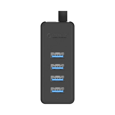 ORICO 4-Port USB 3.0 Hub with 5Gbps Transmission Rate, Power Supply Port, and Windows, MacOS, and Linux Support for Computers and Laptops