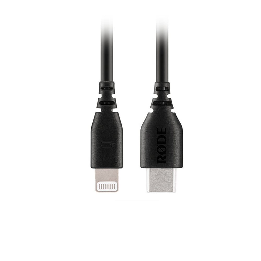 RODE SC21 0.3M Lightning Male to USB Type-C Male Audio Cable for VideoMic NTG / GO II, Wireless PRO GO II ME MFi Certified USB Microphones