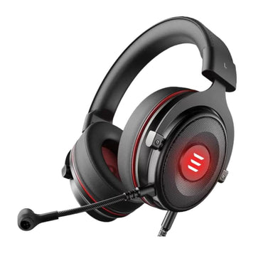 EKSA E900 Pro Virtual 7.1 Surround Sound Gaming Headset LED USB/3.5mm Wired Headphone With Mic Volume Control for Xbox PC Gamer | Black Red, Black Green, Yellow
