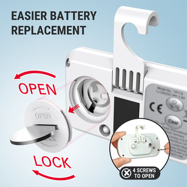 ThermoPro TP110 Digital Fridge Thermometer Waterproof, High Accuracy with Backlit Display, Max/Min Records & Magnetic Mount for Freezer, Refrigerator, Cooler and Home Use