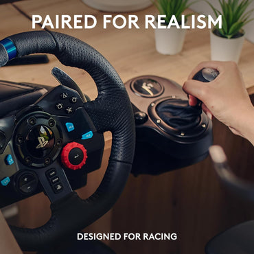 Logitech G29 Driving Force Console Wheel and Pedals with Drive Shifter Bundle for Interactive Steering Games | JG Superstore