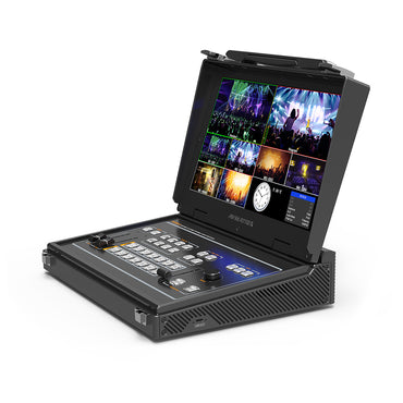AVMATRIX PVS0613U Portable 6-Channel SDI/HDMI Multi format Streaming Switcher with 13.3" Display Monitor IPS FHD 1080p 60Hz Multiviewer for Video Livestreaming, Virtual Studio, Concert and Live Sports