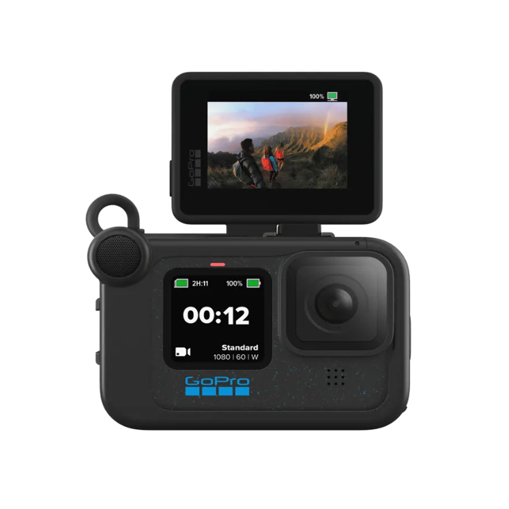 GoPro Display Mod 2" Flip-Up Articulating LCD Screen with Integrated Rechargeable Battery, Micro-HDMI Connector for HERO 12 / 11 / 10 / 9 / 8 BLACK and Vlog Vlogging | AJLCD-001-AS