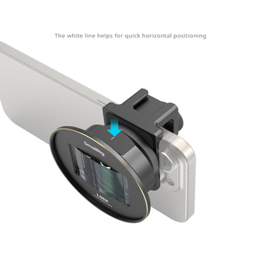 SmallRig Smartphone 1.55x Amorphic Lens (T-mount) for 2.76:1 Widescreen Aspect Ratio & Cinematic Dreamy Amorphic Glare Effects - Compatible with iPhone 11-15, Samsung Galaxy S21-S22, Huawei Mate 40-60, Xiaomi 12-13 | 3578B