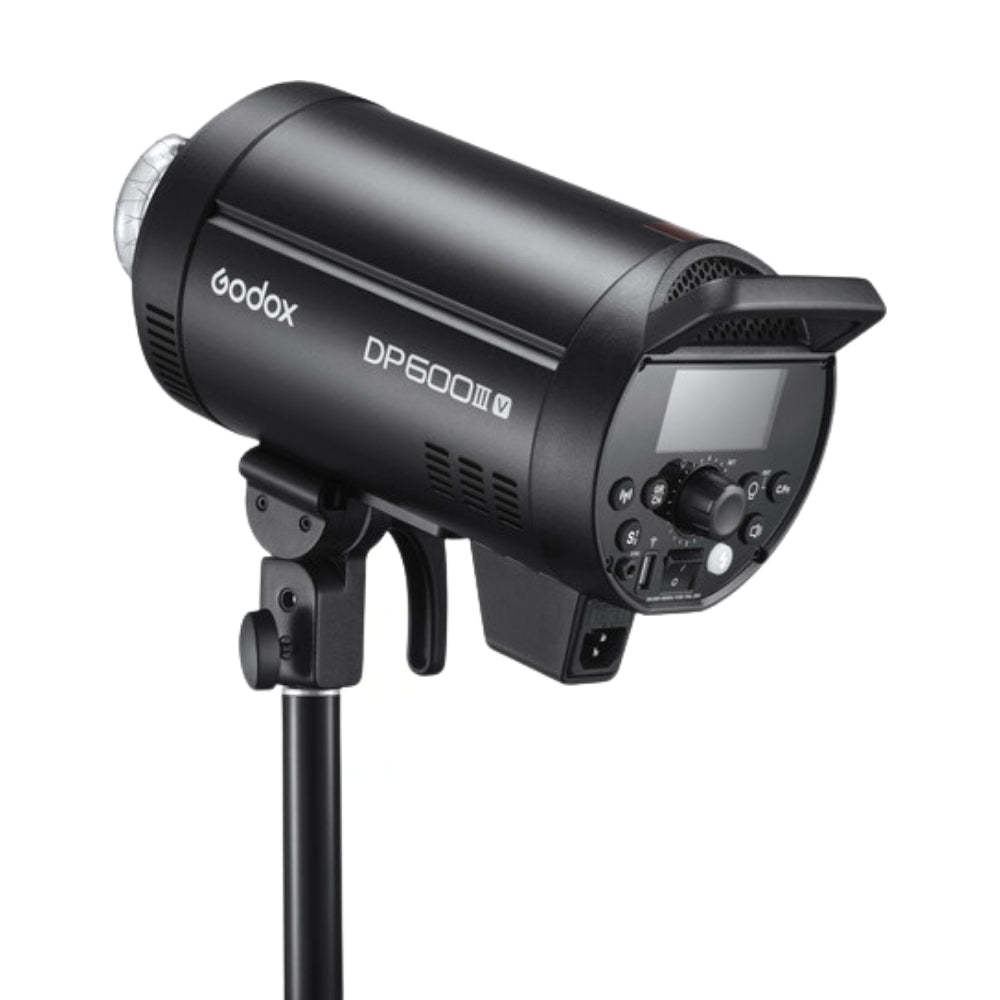 Godox DP600III-V DP600III Professional 600W Studio Strobe Flash Light with 2.4GHz Wireless X System, 5600K~5800K CCT, LCD Screen Display, Control Port and Bowens Mount Compatible for Photography Lighting and Studio Equipment