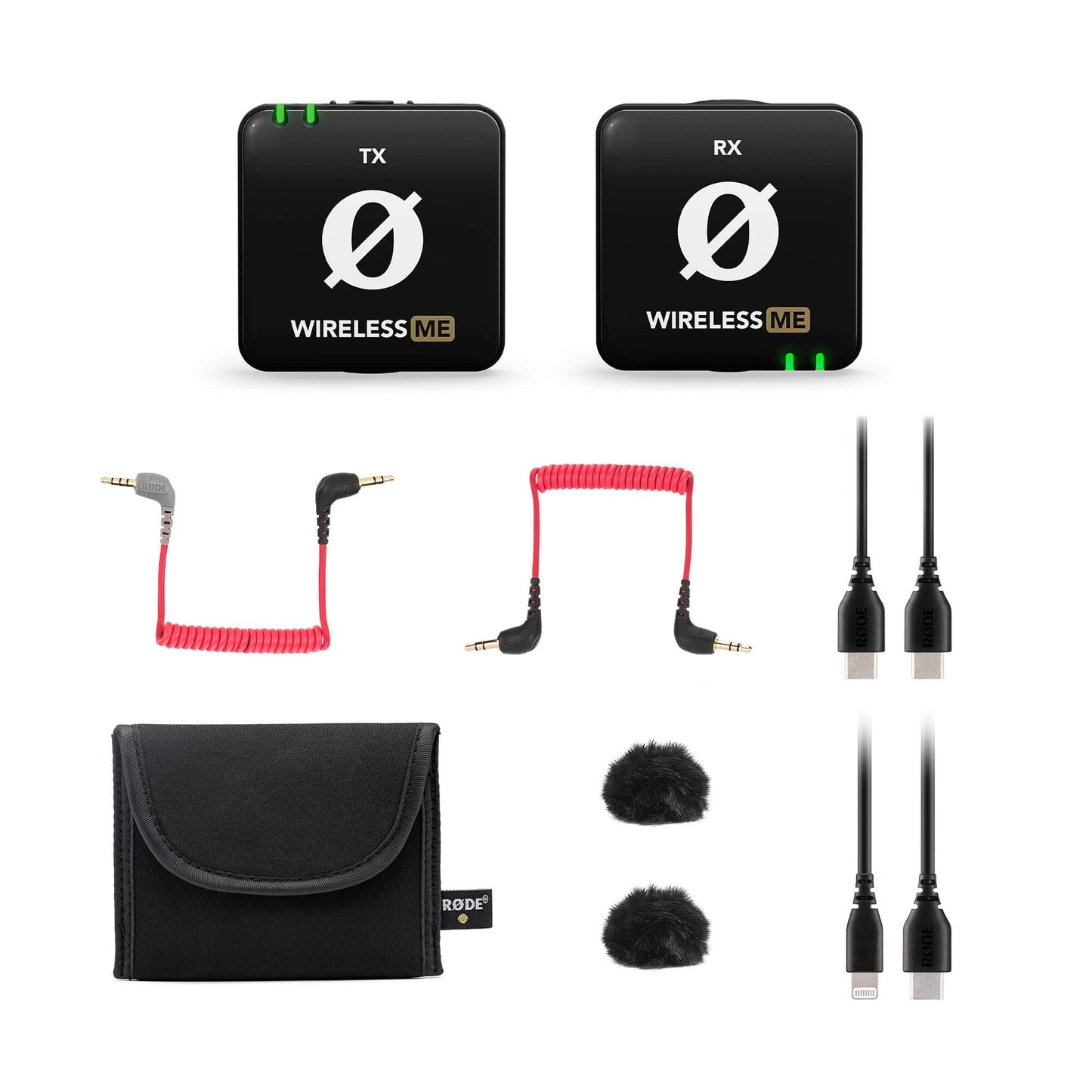 RODE WIRELESS ME 2 Person TX + TX + RX Omnidirectional Condenser Lavalier Microphone USB Type-C Dual Channel with 2.4Ghz Max 100m Range, GainAssist Technology, 7Hrs Battery Life for Interviews, Vlog and Reporting