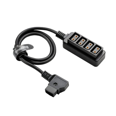 SmallRig DT1-4 D-Tap Splitter Hub, Male D-Tap to 4-Port Female D-Tap Power Cable