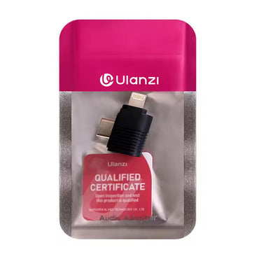 Ulanzi A013 Type-C to Lightning Microphone Audio Adapter System for A100 Wireless Microphone System, iOS and Android