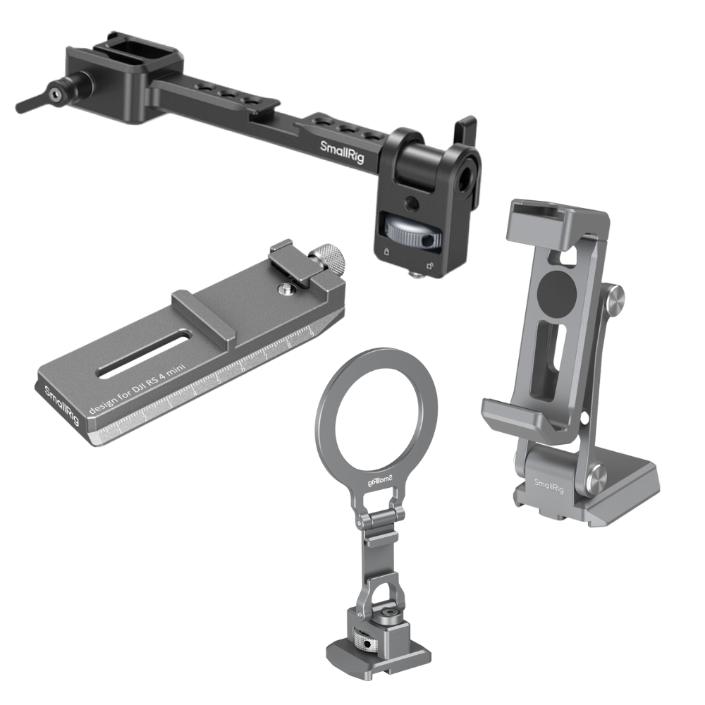 SmallRig RS 4 Mini Gimbal Accessories, Monitor Mount, QR Plate, Mag Safe Phone Holder Arca-Swiss Standard, Compatible with DJI RS 3 / RS 3 Pro/ RS 3 Mini / RS 2 / RSC 2 | 5337 | 5336 | 5338 | 5339 | JG Superstore
