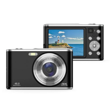 SONGDIAN DC306L 48MP Digital Vlogging Camera 4K UHD with Selfie Lens, AF Autofocus 16x Digital Zoom, 2.4" IPS Display Screen, Built-in Flash, 600mAh Lithium-Ion Battery and TF Card Slot Up to 256GB Capacity for Point and Shoot Photography