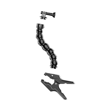 Ulanzi Go-Quick II Magnetic QR Quick Release Gooseneck Stand with Desk Clamp for for GoPro DJI Insta360 Sports Camera with 7.4" Arm Length, 3-Prong Action Camera Mount for Video Content Creation