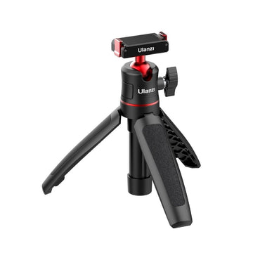 Ulanzi MT-50 Vlog Tripod 3-Section Selfie Stick Aluminum Alloy with Magnetic QR Quick Release Plate for DJI Osmo Action 2 / 3 / 4 Camera with Max 11" / 1.5kg Height and Load Capacity for Vlogging, Content Creation