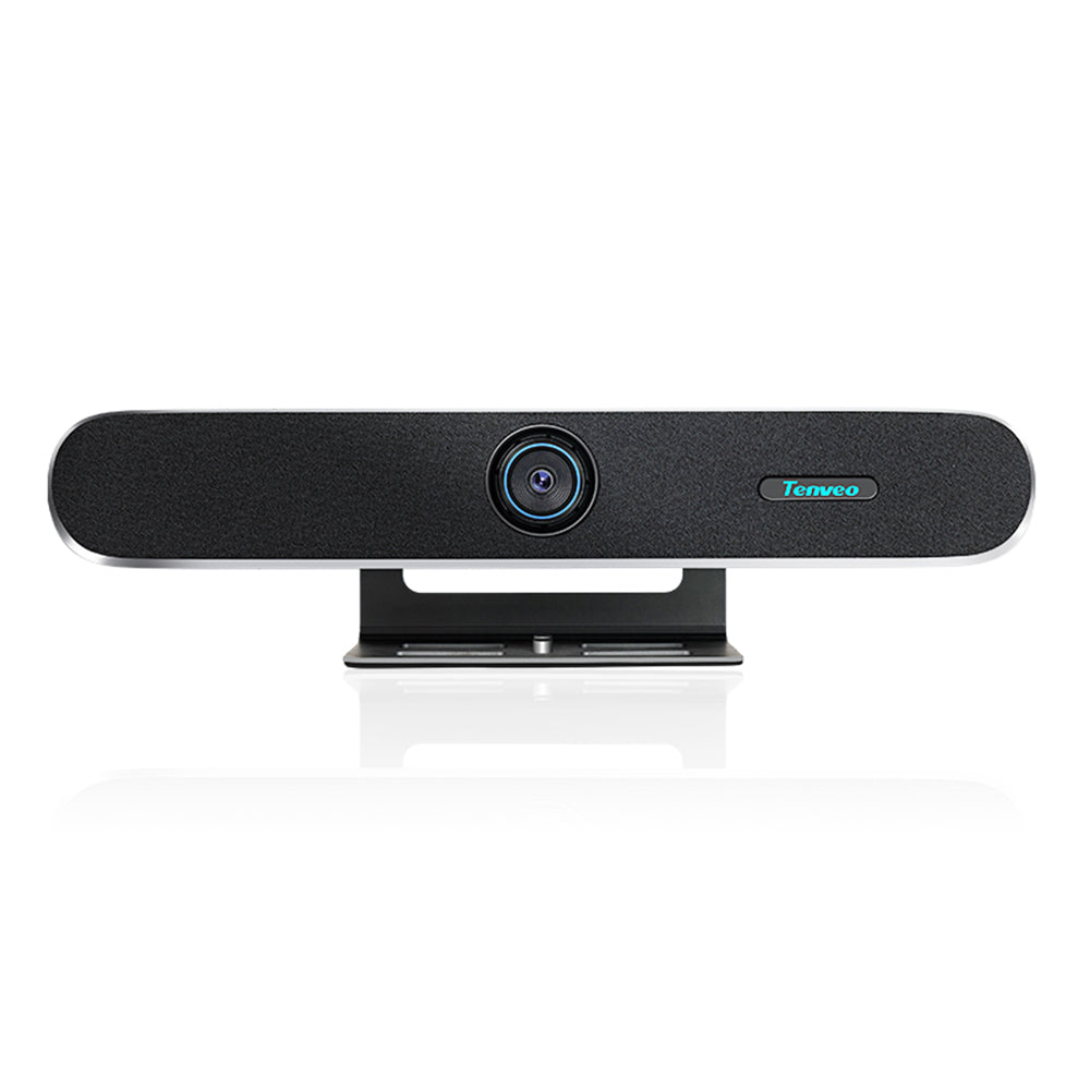 Tenveo TEVO-MEETBAR 4K UHD All-in-One Video Bar Conference Webcam with AI Auto-Tracking, Wide-Angle Camera Lens, 5x Digital Zoom, IR Remote Control & Multiple Interfaces (USB HDMI RJ45) for Business Meeting and Video Conferencing