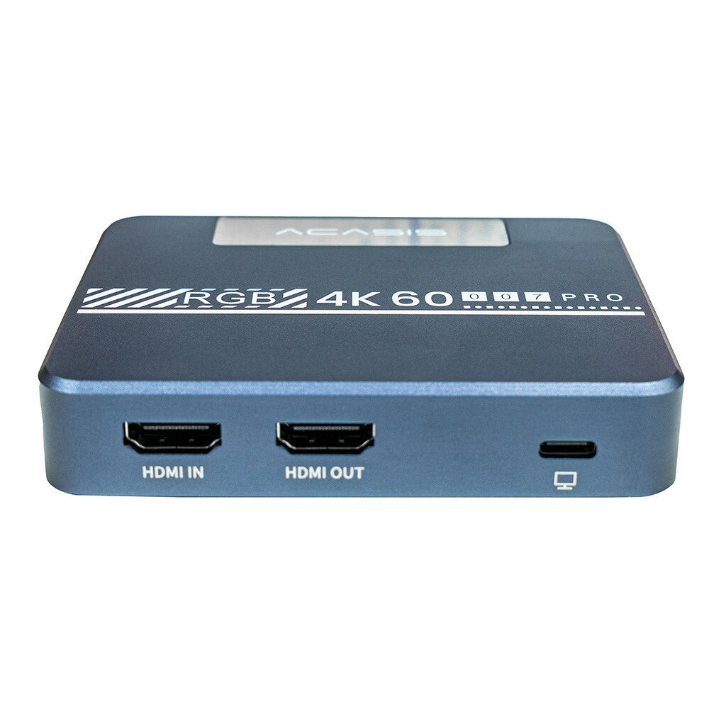 ACASIS VC007PRO HDMI Video Capture Card with 4K 60Hz Ultra HD HDR, Switch Button for RGB Lights with Active Cooling Fan, Supports Audio Microphone, Headset for Streaming, Live Broadcasting, Recording, PC, Gaming, Android USB 3.0 Type C
