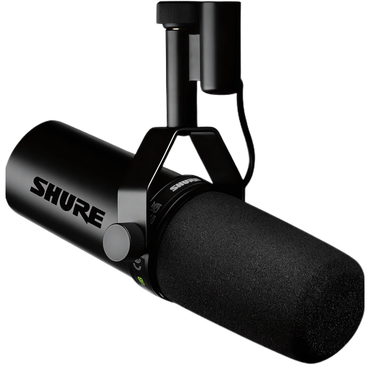 Shure SM7dB Vocal Microphone with Built-In Preamp Dynamic Cardioid Mic for Podcasting, Broadcasting & Professional Voice-Over, Compatible with XLR Audio Interfaces & Mixers