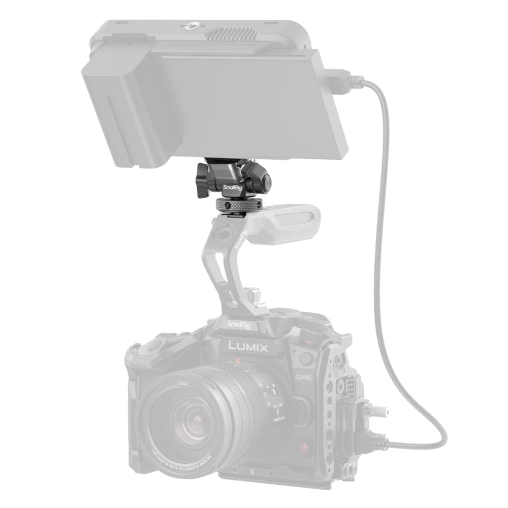 SmallRig HawkLock Quick Release TO Rail & Clamp Support Mount with 1/4" Screw & Locating Pins for Camera Field Monitors, Microphones, Video Lights & H21 Cold Shoe Mount for Camera's Hot Shoe Mount, Cages, Handles | 4888