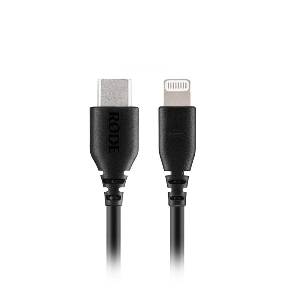 RODE SC21 0.3M Lightning Male to USB Type-C Male Audio Cable for VideoMic NTG / GO II, Wireless PRO GO II ME MFi Certified USB Microphones