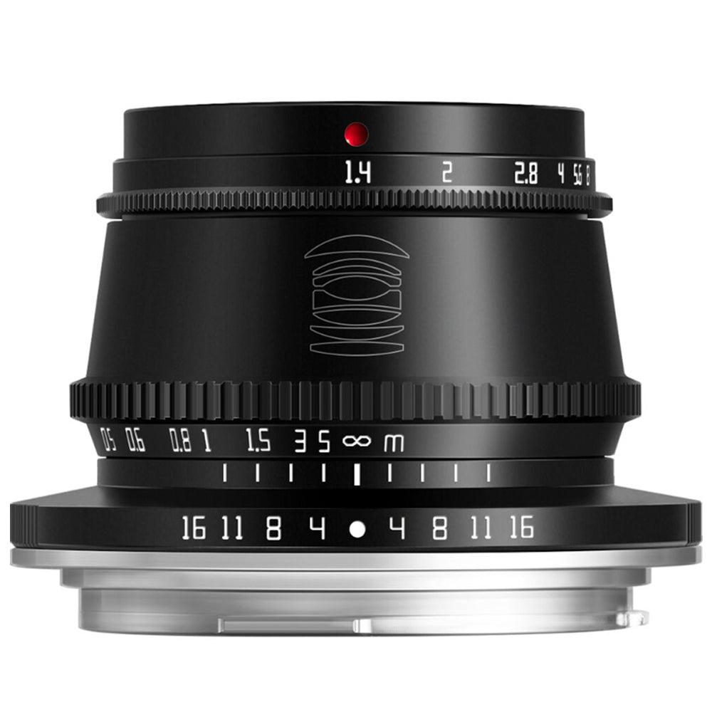 TTArtisan 35mm F/1.4 APS-C Format Canon RF Mount Prime Lens Large Aperture Sonr Optical Design Full Metal Body, MF Manual Focus, 11" Focus Distance, Clicked Aperture Ring for Smooth Bokeh & Low Light Photography | Black, Silver
