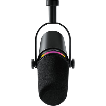 Shure MV7+ Podcast Microphone Dynamic Cardioid Broadcast Mic with 3 Pin XLR / USB Type-C Output LED Touch Panel, DSP & Reverb Compatible with Mac, Windows, iOS & Android for Musicians, Streamer and Podcasters