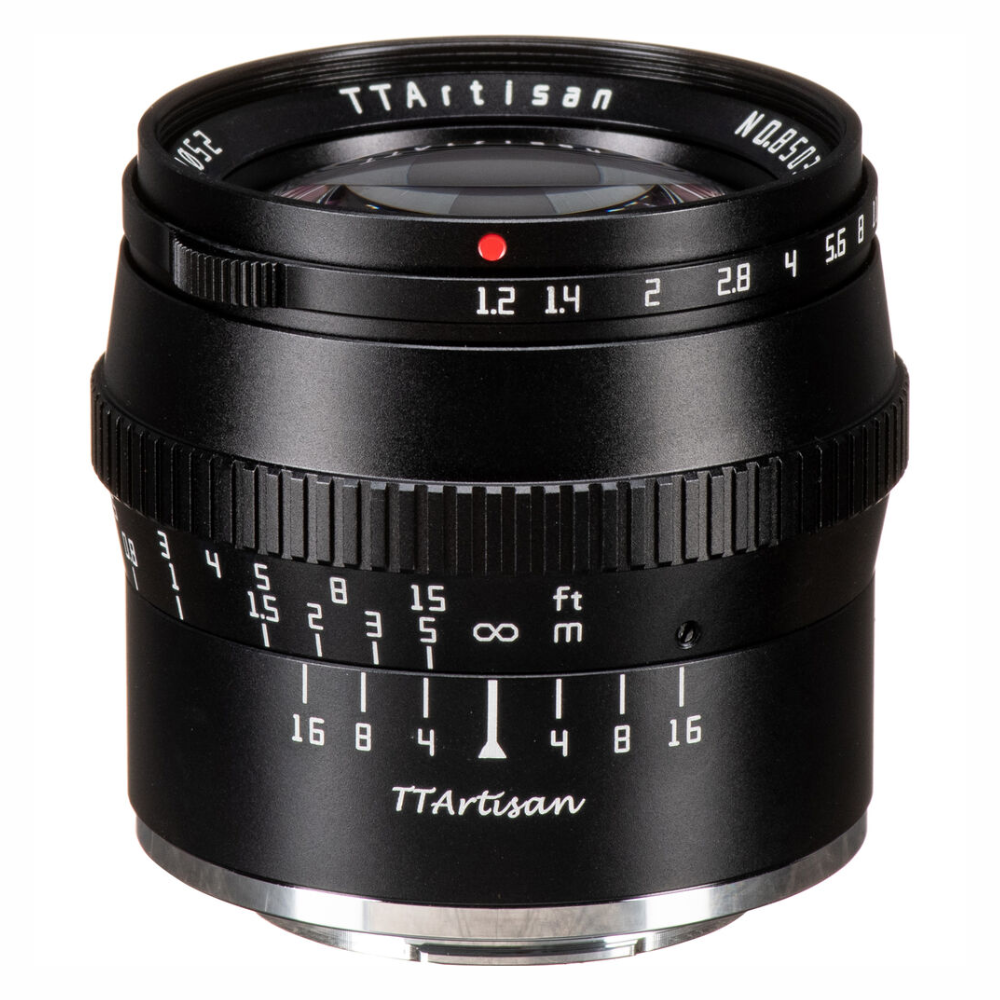 TTArtisan 50mm F/1.2 APS-C Format FUJIFILM X Mount Portrait Prime Lens Large Aperture Sonr Optic with Full Metal Body, MF Manual Focus, 19.2" Focus Distance, Clicked Aperture Ring for Smooth Bokeh & Low Light Photography | Black, Silver